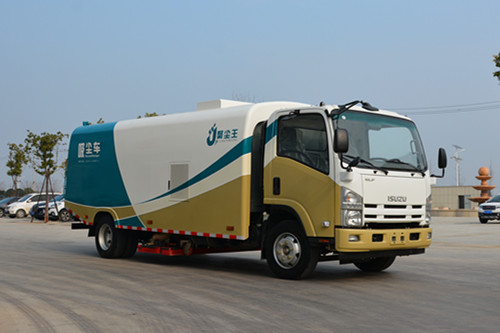 Right side 45º pic. of Juchenwang 5100 Multi-function vacuum sweeper truck